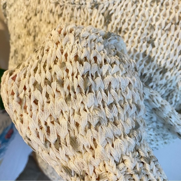 Calvin Klein structured knit sweater- marled cream white & grey - Picture 12 of 16